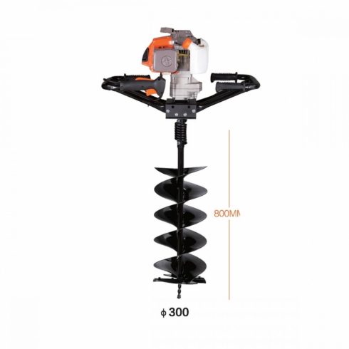 Kasei gödörfúró két emberes 3WT - 300B plusz 300mm és 250mm fúrószárral